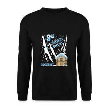 A nice day of skiing comes to an end the hut calls - Unisex Sweatshirt - black - Front - Alina (178cm) & Michal (187cm)