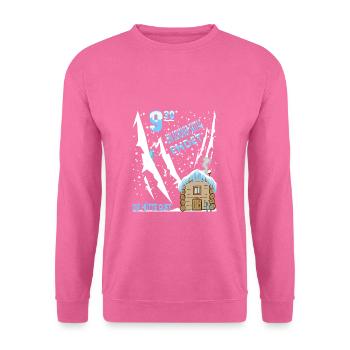 A nice day of skiing comes to an end the hut calls - Unisex Sweatshirt - pink - Front