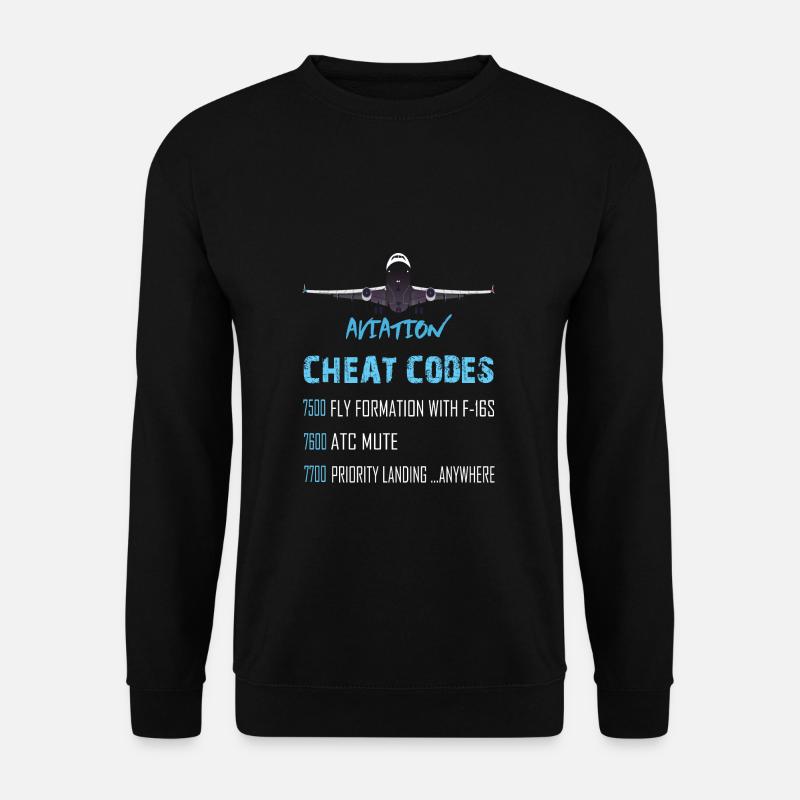 Aviation Cheat Codes - Unisex Pullover - Schwarz