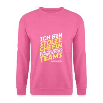 Fier patron d’un fantastique bureau de chef d’équipe - Sweat-shirt Unisexe - rose - Devant