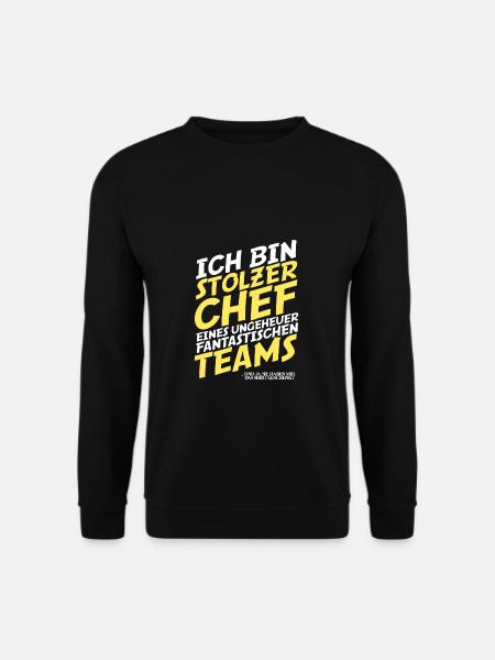 Stolzer Chef Eines Fantastischen Team Chefin Büro - Unisex Pullover - Schwarz