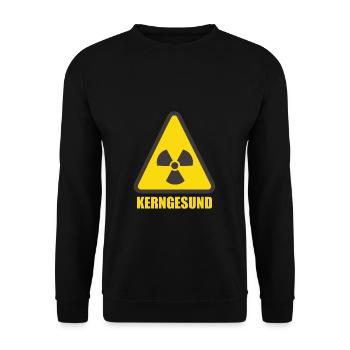 Healthy Radioactive Nuclear Nuclear Power Biohazard - Unisex Sweatshirt - black - Front - Alina (178cm) & Michal (187cm)