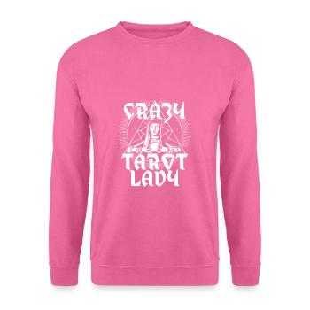 Crazy Tarot Lady Satanism Witchcraft - Unisex Sweatshirt - pink - Front