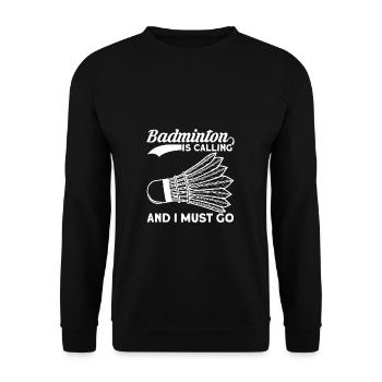 Badminton Federball - Sweat-shirt Unisexe - noir - Devant - Alina (178cm) & Michal (187cm)