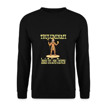 Truluminati Egypt Egyptian Pyramid Pharaoh Temple - Unisex Sweatshirt - black - Front - Alina (178cm) & Michal (187cm)