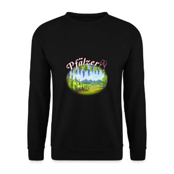 100% Pfälzer Pälzer Palz Pfalz Mundart Dialekt - Unisex Pullover - Schwarz - Vorne - Alina (178cm) & Michal (187cm)