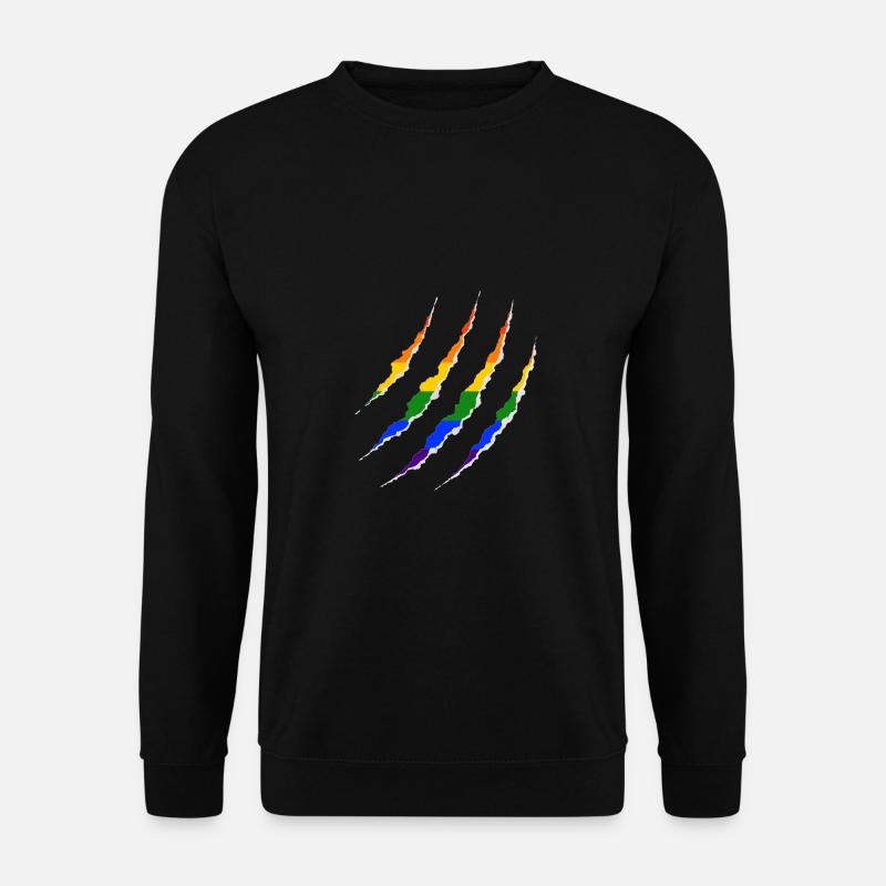 LGBT Wunde Gay Pride Regenbogen Coming Out - Unisex Pullover - Schwarz