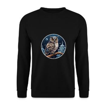❄ Winter Guardian - Unisex Sweatshirt - black - Front - Alina (178cm) & Michal (187cm)
