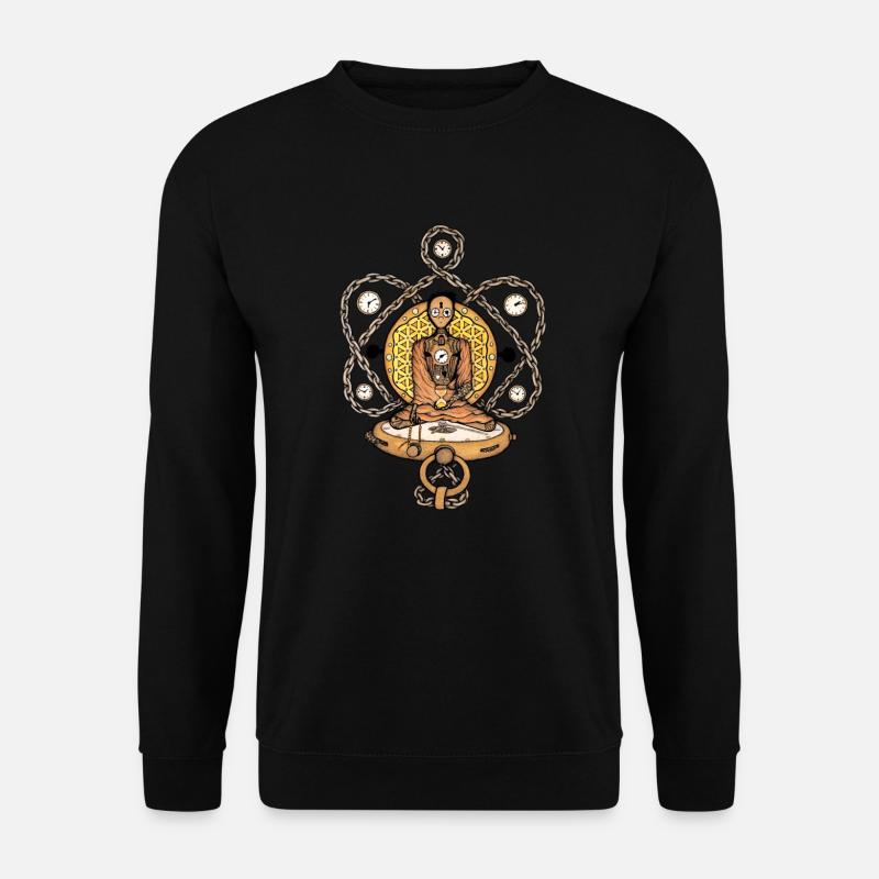 the time Buddha - Sweat-shirt Unisexe - noir
