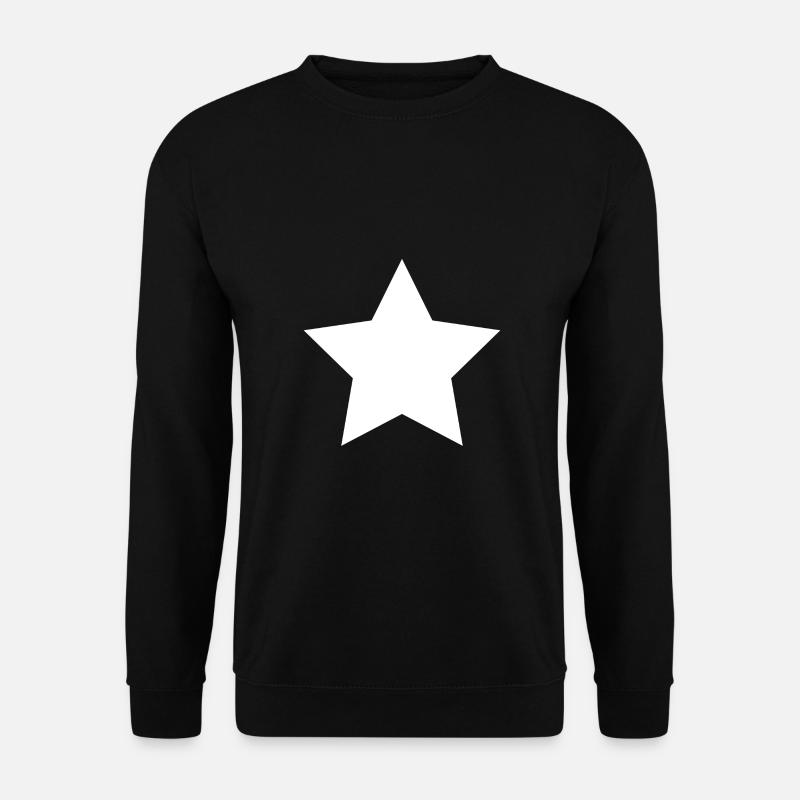 Star White - Unisex Sweatshirt - black