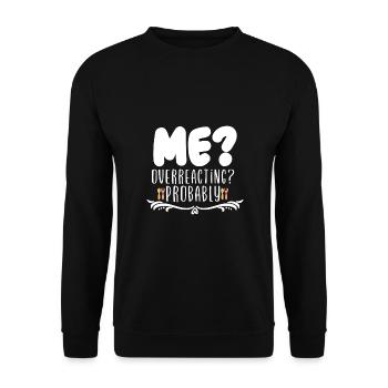 Mama Muttertag Geschenkidee Schwanger - Unisex Pullover - Schwarz - Vorne - Alina (178cm) & Michal (187cm)