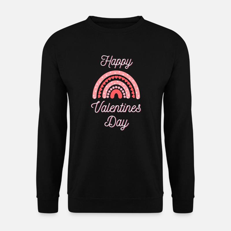 happy valentines day - Unisex Pullover - Schwarz