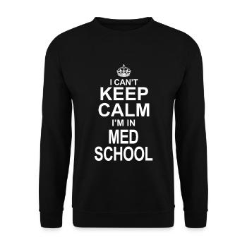 Medicine student funny - Unisex Sweatshirt - black - Front - Alina (178cm) & Michal (187cm)