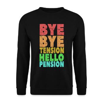 Pension - Unisex Sweatshirt - black - Front - Alina (178cm) & Michal (187cm)