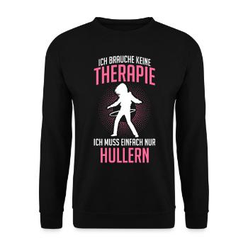 Hullern Therapie Hullerin Sportring Fitness - Unisex Pullover - Schwarz - Vorne - Alina (178cm) & Michal (187cm)