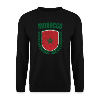 Morocco - Unisex Sweatshirt - black - Front - Alina (178cm) & Michal (187cm)