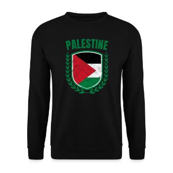 Palestine - Unisex Sweatshirt - black - Front - Alina (178cm) & Michal (187cm)