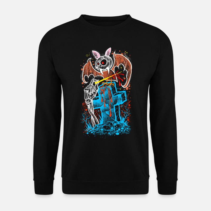Fledermaus Gothic Halloween - Unisex Pullover - Schwarz