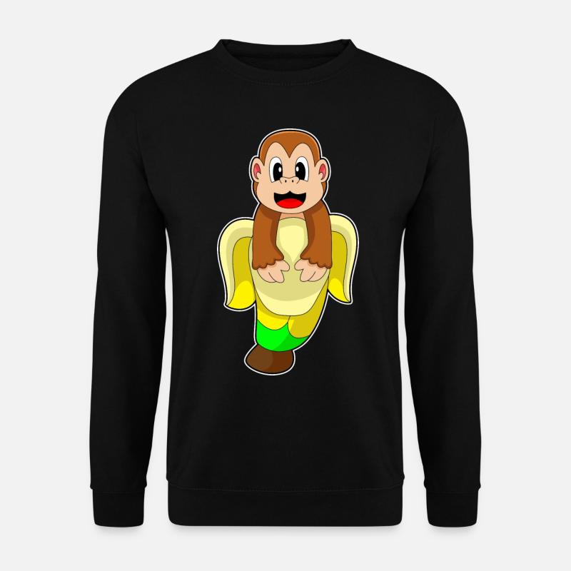 Singe Banane - Sweat-shirt Unisexe - noir