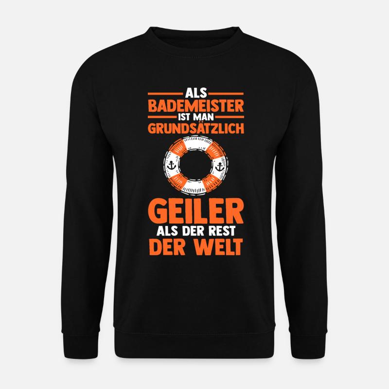 Rettungsschwimmer Bademeister - Unisex Pullover - Schwarz