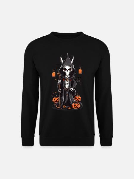 Halloween Skeleton Druid Magic - Unisex Sweatshirt - black
