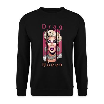 Drag Queen - Sweat-shirt Unisexe - noir - Devant - Alina (178cm) & Michal (187cm)