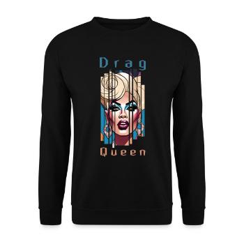 DragQueen - Sweat-shirt Unisexe - noir - Devant - Alina (178cm) & Michal (187cm)