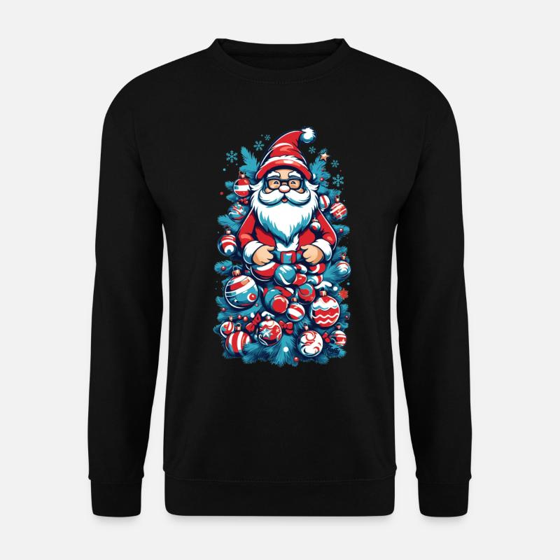 Weihnachtsmann - 🎅 - Unisex Pullover - Schwarz
