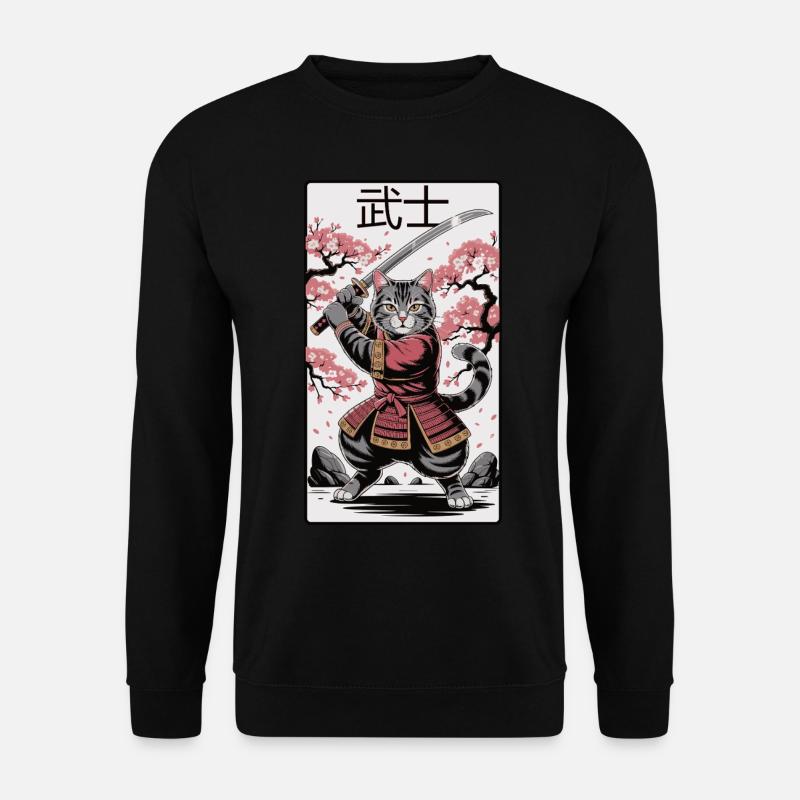 Kriegerkatze – Anime Power - Unisex Pullover - Schwarz