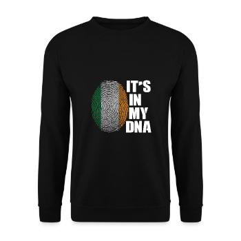 Irlande Drapeau irlandais Irish St Patricks Day - Sweat-shirt Unisexe - noir - Devant - Alina (178cm) & Michal (187cm)