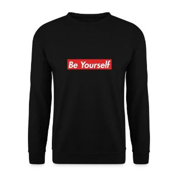Bayern Fussball sprüche fun lustig Berg Mountain - Unisex Pullover - Schwarz - Vorne - Alina (178cm) & Michal (187cm)