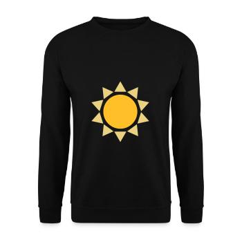 Sonne Form Design - Unisex Pullover - Schwarz - Vorne - Alina (178cm) & Michal (187cm)