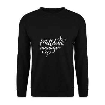 Mama Muttertag Geschenkidee Schwanger - Unisex Pullover - Schwarz - Vorne - Alina (178cm) & Michal (187cm)