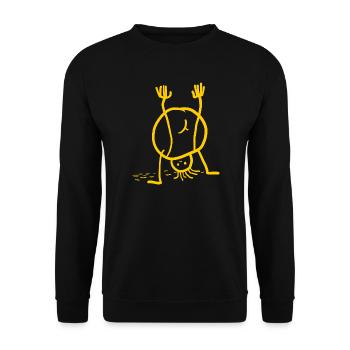 Pupsmann - Unisex Sweatshirt - black - Front - Alina (178cm) & Michal (187cm)