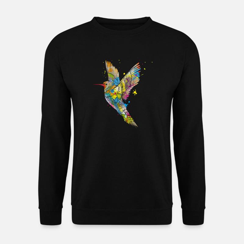 Hummingbird graffiti - Unisex Sweatshirt - black