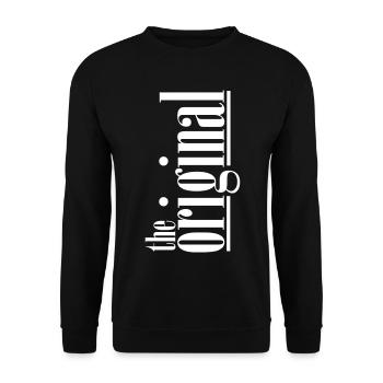 the original zusammen remix vater/sohn partnerlook - Unisex Pullover - Schwarz - Vorne - Alina (178cm) & Michal (187cm)