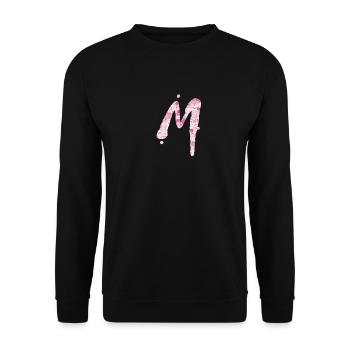 m - Unisex Pullover - Schwarz - Vorne - Alina (178cm) & Michal (187cm)
