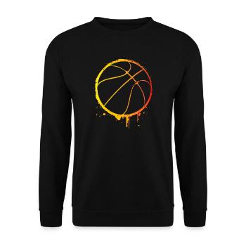 Basketballer - Basketball - BBall - Basket Ball - Unisex Pullover - Schwarz - Vorne - Alina (178cm) & Michal (187cm)