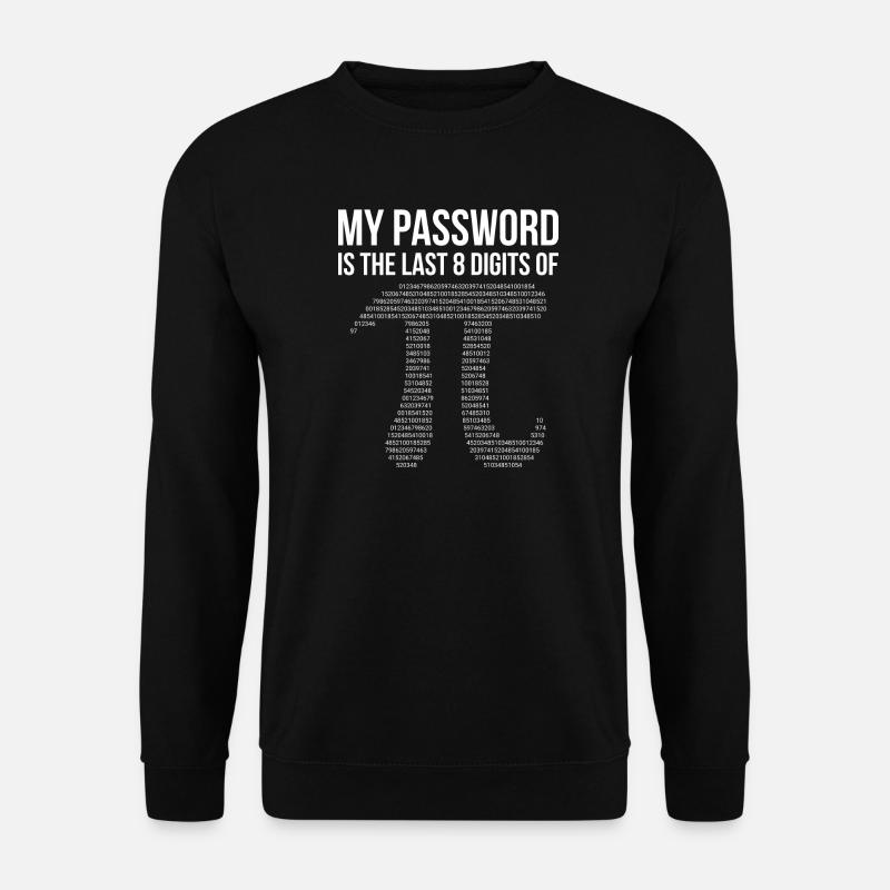 Mein Passwort - Unisex Pullover - Schwarz