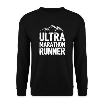 Ultra-Marathonläufer - Unisex Pullover - Schwarz - Vorne - Alina (178cm) & Michal (187cm)