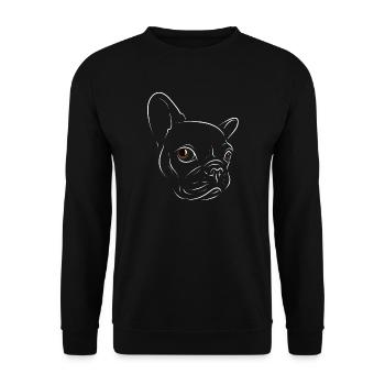 Puppy - Unisex Sweatshirt - black - Front - Alina (178cm) & Michal (187cm)