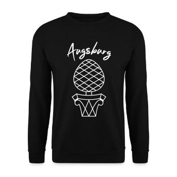 Augsburg | Design color adjustable - Unisex Sweatshirt - black - Front - Alina (178cm) & Michal (187cm)