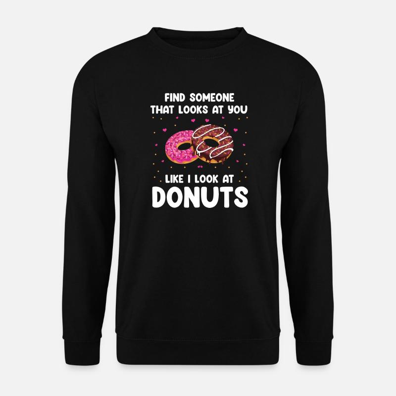 Donuts Love Design - Unisex Sweatshirt - black
