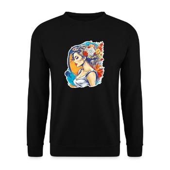 Braut - Unisex Pullover - Schwarz - Vorne - Alina (178cm) & Michal (187cm)