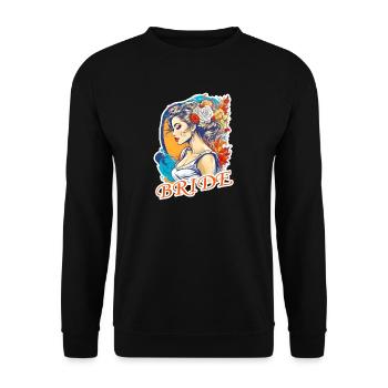 Bride - Unisex Sweatshirt - black - Front - Alina (178cm) & Michal (187cm)
