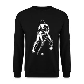 Hockey sur gazon Filles - Sweat-shirt Unisexe - noir - Devant - Alina (178cm) & Michal (187cm)