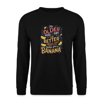 Funny Quote - Unisex Sweatshirt - black - Front - Alina (178cm) & Michal (187cm)
