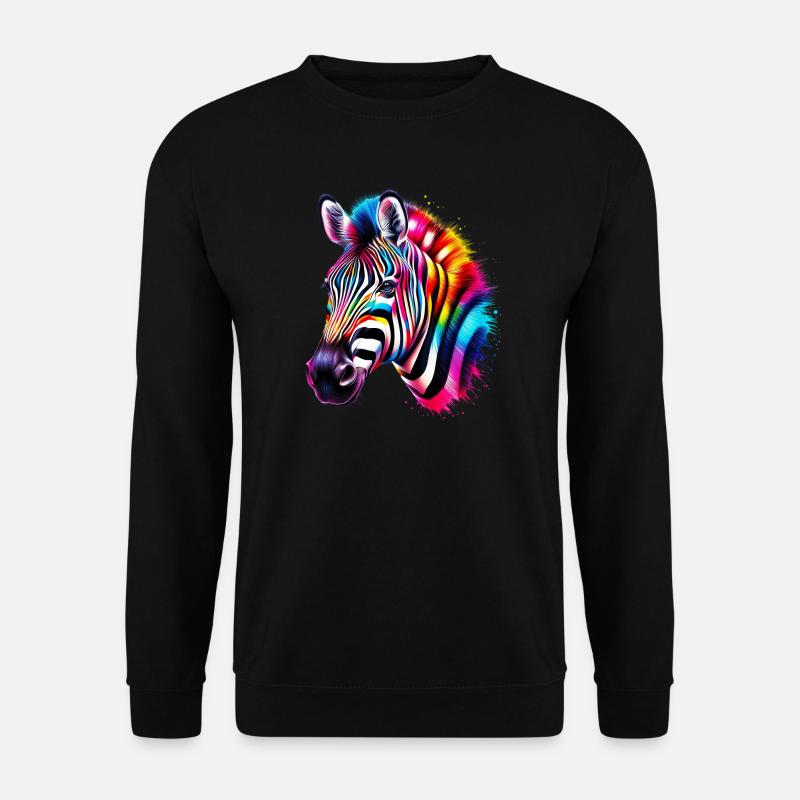 Zebra - Unisex Pullover - Schwarz