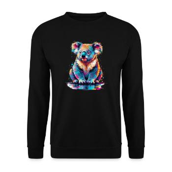 Koala - Sweat-shirt Unisexe - noir - Devant - Alina (178cm) & Michal (187cm)