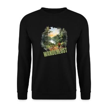 Wandern - Unisex Pullover - Schwarz - Vorne - Alina (178cm) & Michal (187cm)